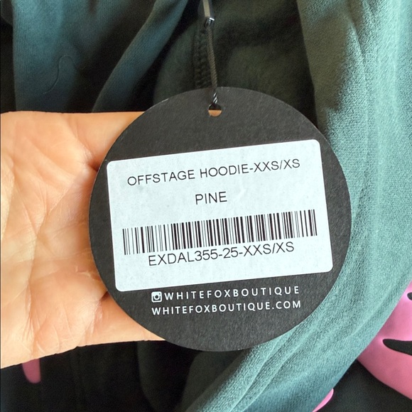 White Fox Boutique Offstage Hoodie Pine - XXS/XS - Picture 6 of 6